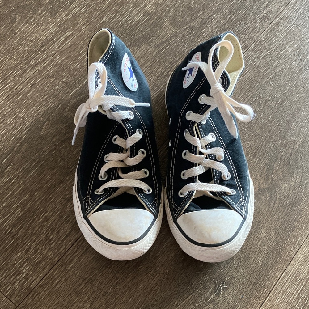 Converse Kids Black and White High-Top Sneakers